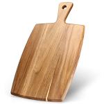 Acacia Wood Cutting Board with Handle, 17" x 10