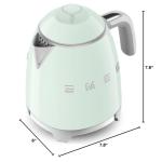 SMEG Retro Mini 3-Cup Electric Kettle - Pastel Green