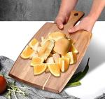 Acacia Wood Cutting Board with Handle, 17" x 10