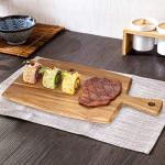 Acacia Wood Cutting Board with Handle, 17" x 10