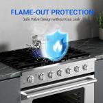 AAOBOSI 36” Gas Range Oven with 6 Burners