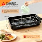 YOHAWJAN 2-in-1 Smokeless Indoor Grill 1500W