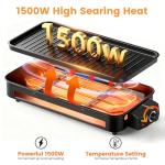 YOHAWJAN 2-in-1 Smokeless Indoor Grill 1500W