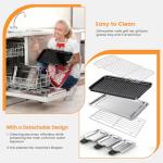 YOHAWJAN 2-in-1 Smokeless Indoor Grill 1500W