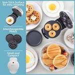 3 in 1 Mini Breakfast Maker for Waffles, Donuts, Eggs