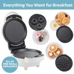 3 in 1 Mini Breakfast Maker for Waffles, Donuts, Eggs
