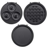 3 in 1 Mini Breakfast Maker for Waffles, Donuts, Eggs