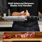 Piklohas 17-Piece Damascus Chef Knife Set