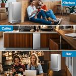 120 LBS Commercial Ice Maker with Cold Bin