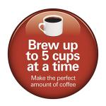 Hamilton Beach 5 Cup Drip Coffee Maker, Compact Design