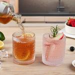 Vintage Glass Drinking Glasses Set of 6