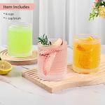 Vintage Glass Drinking Glasses Set of 6