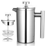 FrutPunch 17oz French Press with Built-in Scale