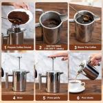 FrutPunch 17oz French Press with Built-in Scale