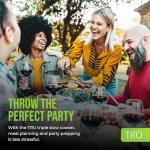 TRU Triple Buffet Server with 3 Crock Inserts