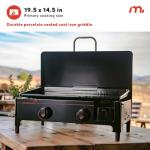 Megamaster Portable 2-Burner Gas Griddle