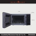 Compact 0.7 cu. ft. 700-Watt Microwave Oven