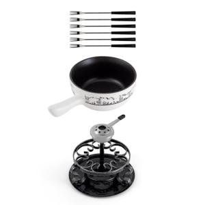 Swissmar Heidi Ceramic Fondue Set with Forks