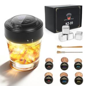 Electric Whiskey Smoker Kit with LED Lights