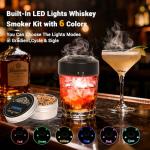 Electric Whiskey Smoker Kit with LED Lights