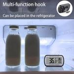 Digital Refrigerator Thermometer 2-Pack with LCD Display