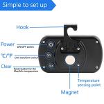 Digital Refrigerator Thermometer 2-Pack with LCD Display