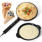 8-Inch Electric Crepe Maker with Non-Stick Coating