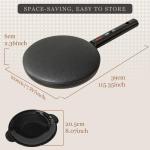 8-Inch Electric Crepe Maker with Non-Stick Coating