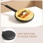 8-Inch Electric Crepe Maker with Non-Stick Coating