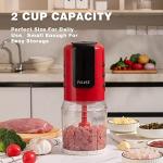 PULOYA 2-Cup Mini Electric Food Processor 400W
