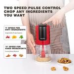 PULOYA 2-Cup Mini Electric Food Processor 400W