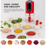 PULOYA 2-Cup Mini Electric Food Processor 400W