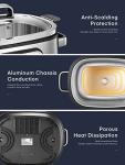 HOUSNAT 10-in-1 Slow Cooker, 6QT Stainless Steel