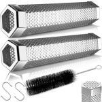 LANNEY 12'' Smoke Tube for Pellet Smokers 2 Pack