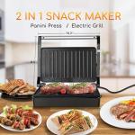 Aigostar 1000W Non-Stick Panini Press Grill
