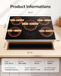 Ranein 30 Inch Induction Cooktop with 5 Burners
