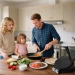 10-Inch Quesadilla Maker with Dough Cutter & Papers