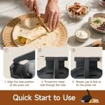 10-Inch Quesadilla Maker with Dough Cutter & Papers