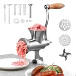 VEVOR Stainless Steel Manual Meat Grinder with Clamp