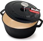 Mueller Home 6 Quart Cast Iron Dutch Oven