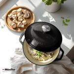 Mueller Home 6 Quart Cast Iron Dutch Oven