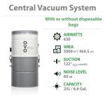 OVO Powerful Central Vacuum System for Homes