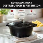 Mueller Home 6 Quart Cast Iron Dutch Oven