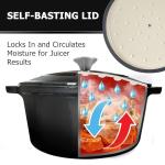 Mueller Home 6 Quart Cast Iron Dutch Oven