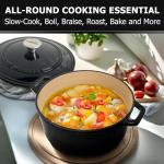Mueller Home 6 Quart Cast Iron Dutch Oven