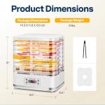 VIVOHOME 8-Tray Electric Food Dehydrator Machine