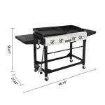 Royal Gourmet 4-Burner Propane Grill and Griddle Combo