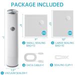 Handheld Vacuum Sealer with 22 Reusable Bags