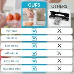 Handheld Vacuum Sealer with 22 Reusable Bags