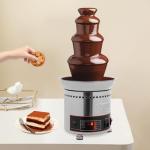 5-Tier Stainless Steel Chocolate Fountain for Events